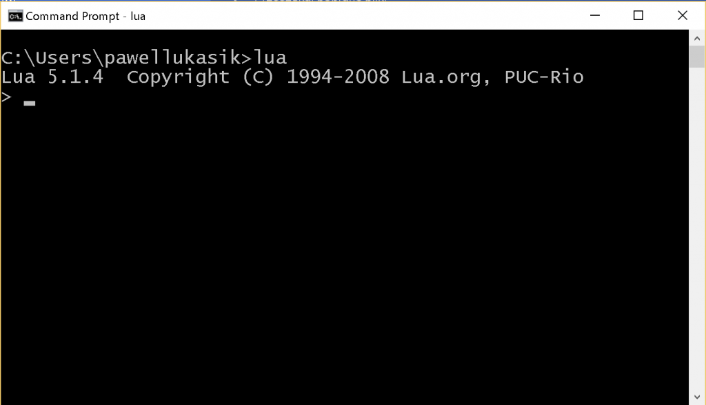 lua in command line