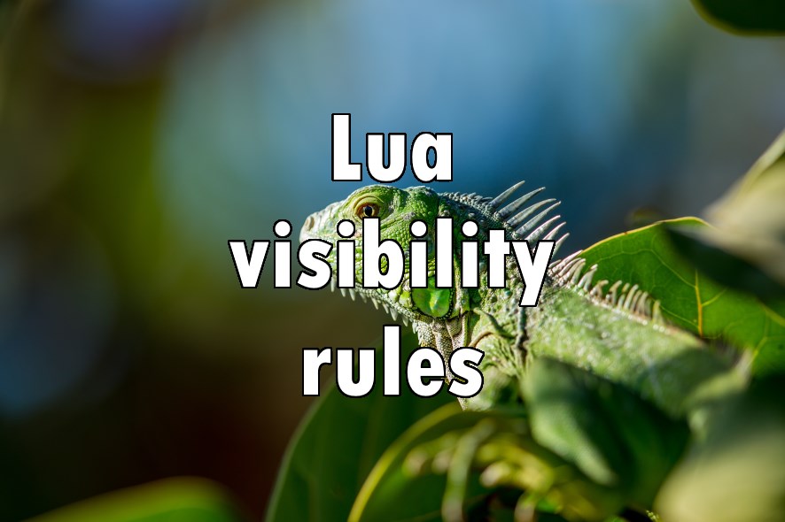 Lua - visibility rules